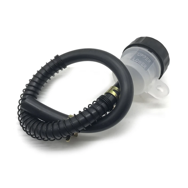 오토바이 브레이크 마스터 실린더 브레이크 펌프 탱크 오일 컵 유체 병 저수지 50CC 70CC 110CC 1 용 호스 라인