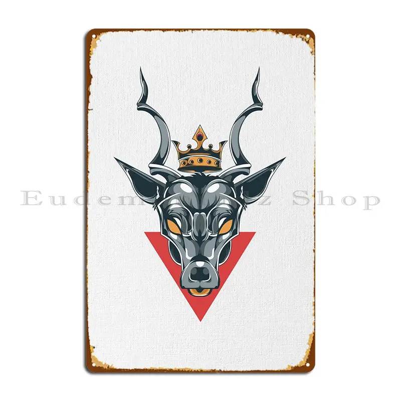 

King Deer Metal Plaque Wall Plaque Customize Party Funny Create Tin Sign Poster