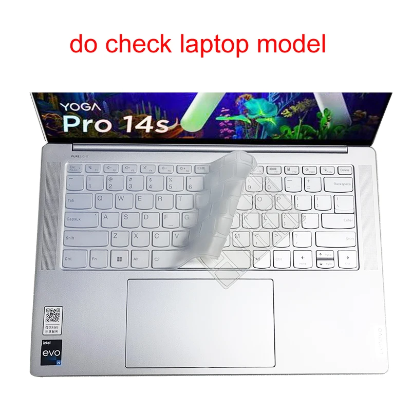 Cover Per Tastiera In Silicone Lavabile Per Laptop Per Lenovo Yoga Slim 7I Pro X Pro 14S Iah7 Arh7 2022 Protezione Per Notebook Skin