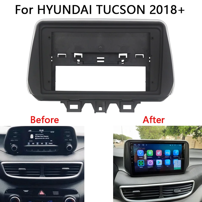

2 Din Car Radio Fascia For HYUNDAI TUCSON 2018 2019 2020 Auto Stereo Audio Player DVD Panel Dash Kit Frame Center Console Holder