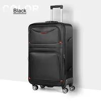 Ensemble de valises 3 pièces pour bagages en tissu Oxford avec serrure TSA et 360 °   Roues silencieuses, sac de voyage extensible étanche pour les entreprises 2