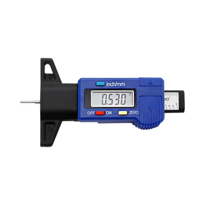 

Tire Depth Gauge Tool Digital LCD Display Tread Depth Checker 0-25.4mm Tire Wear Gauge Tread Checker For Car Truck Motorcycle