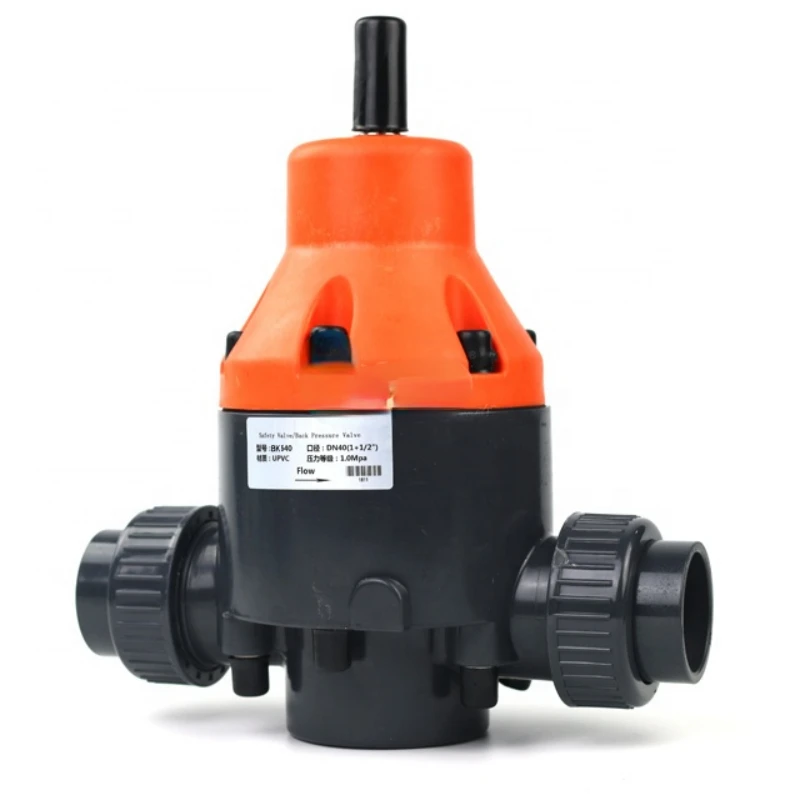 

1/2" Dosing metering pump pipe pvc stable Back pressure regulating valve