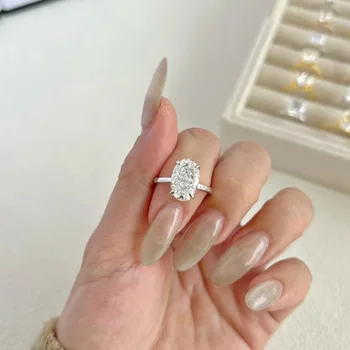 Zircon Ring Crushed Ice Classic Ring for Women High-end Design Rhinestone Jewelry Anillos De Mujer Кольцо Женское Бижутерия