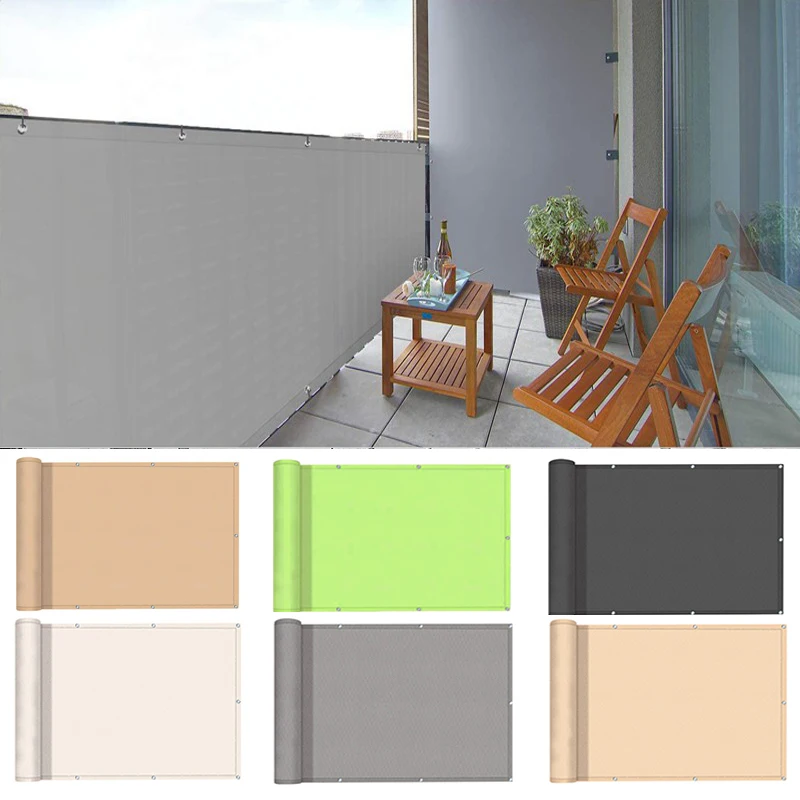 5 Colors Privacy Screen 220GSM Heavy Duty Fencing Mesh Balcony Terrace Privacy Screen Fence Cover for Wall Garden Yard Backyard