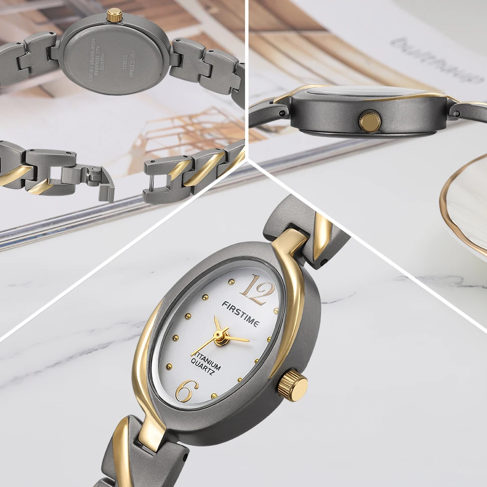 BERNY Titanium Women Watch Quartz Ladies Wristwatch Jewelry Oval Clock Casual Simple Fashion Waterproof Women's Watches