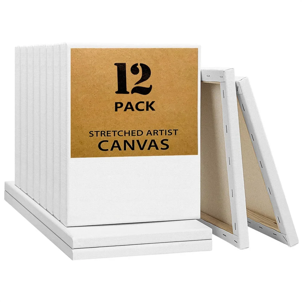 Mini Stretched Artist Canvas Board 12 Sets