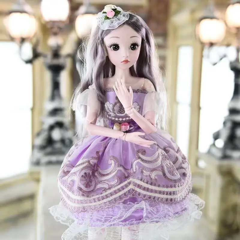 60cm Bjd Doll Fashion Girl 20 Movable Joints Romantic Princess Realistic Baby Dolls For Girls Toys For Children Birthday Gifts - 5