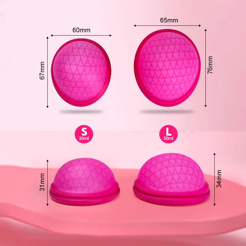 

Comfortable Foldable Period Cup Set Steriliser Period Menstrual Cup Womens Healthcare 100% Medical Silicone