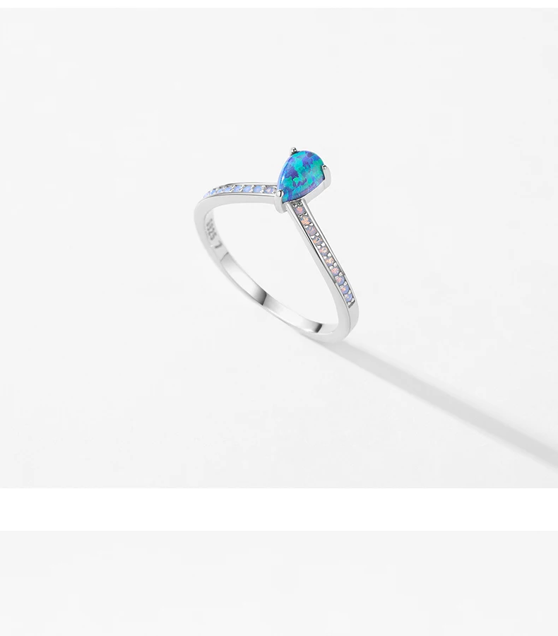 MODIAN 2023 925 Sterling Silver Exquisite Opal Rings For Women Fashion Sense Of Design Wedding Anniversary Gift Fine Jewelry