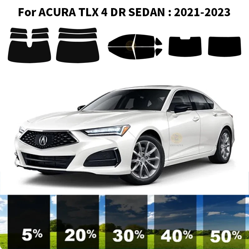 

Precut nanoceramics car UV Window Tint Kit Automotive Window Film For ACURA TLX 4 DR SEDAN 2021-2023