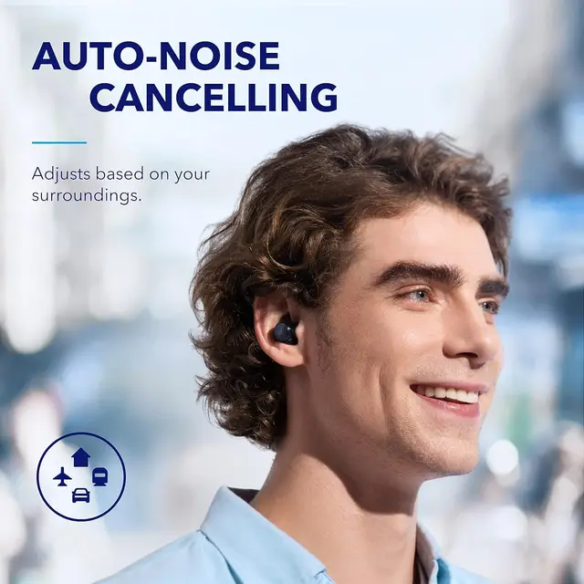 Soundcore by Anker Space A40 Adaptive Active Noise Cancelling Wireless Earbuds, Reduce Noise, Ultra Long 50H (Refurbished) Soundcore by Anker Space A40 Adaptive Active Noise Cancelling Wireless Earbuds, Reduce Noise, Ultra Long 50H (Refurbished) - Image 6