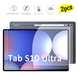Premium Clear Tempered Glass Screen Protector with Oil-Resistant Coating, 2-Pack (2P-Tab S10 Ultra)