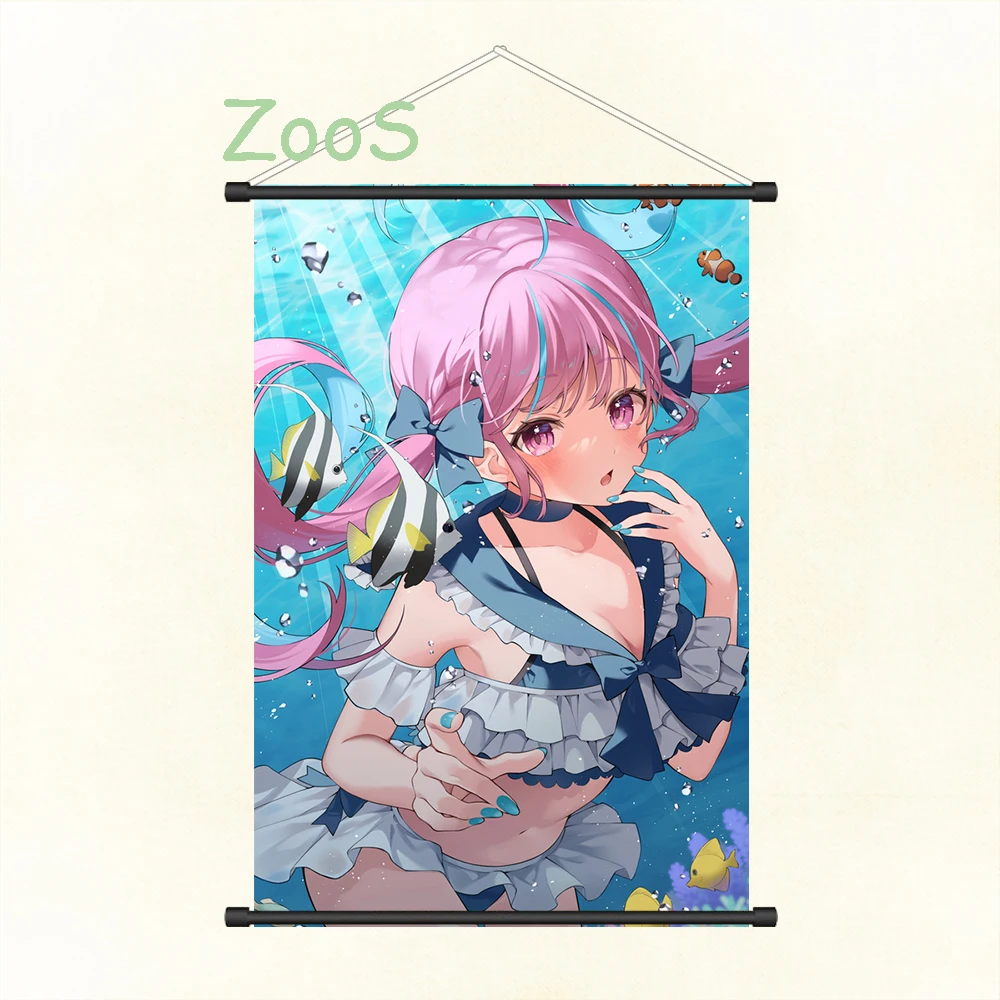 家の装飾 湊 あくあ VTuber Minato Aqua ,壁画,漫画の絵,ポスター,壁の