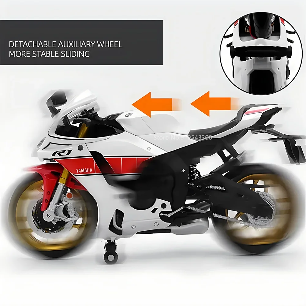 1/12 Scale Yamaha YZF-R1M Motorcycle Model Toy Alloy Diecast Simulation Models Motor Cycle Collection Decoration Boys Toys Gifts 5