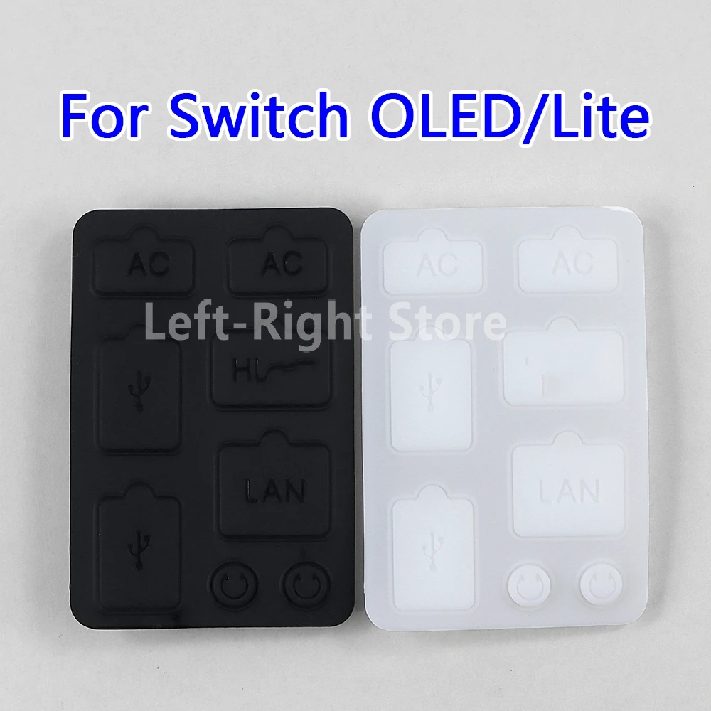 

100sets For Switch OLED Dustproof Rubber Plug Dust Plug For Nintendo Switch Oled Game Console Silicone Anti-Scratch Dust Cover