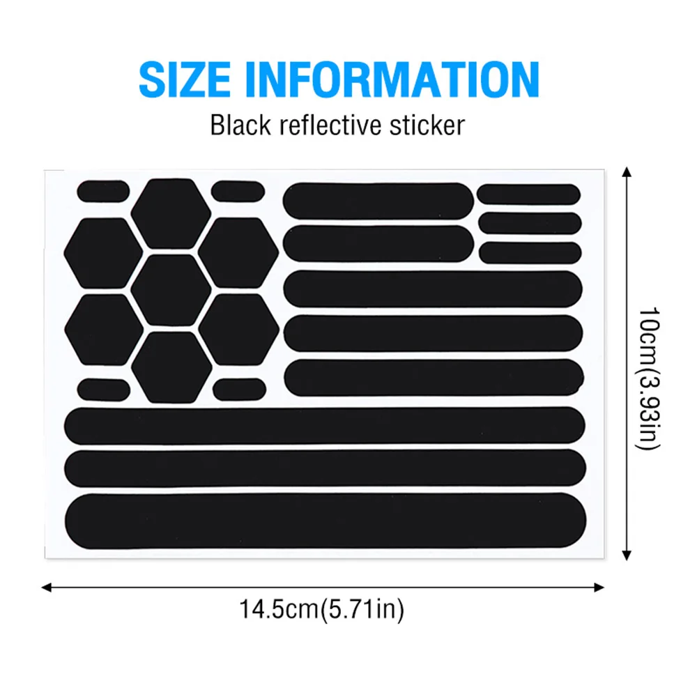 1 set adesivi riflettenti di avvertimento per casco accessori per la guida di sicurezza notturna adesivo decorativo fluorescente decalcomania per auto moto bicicletta