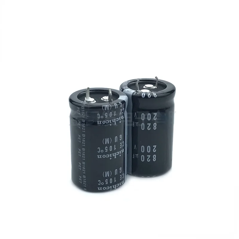 1pcs 200v 820uf aluminum Electrolytic capacitor 250V 820UF 200V nichicon 22X40/50 25X30/35/40/45/50 35X30mm electrolytic capacitor aluminum capacitor aluminum electrolytic capacitor