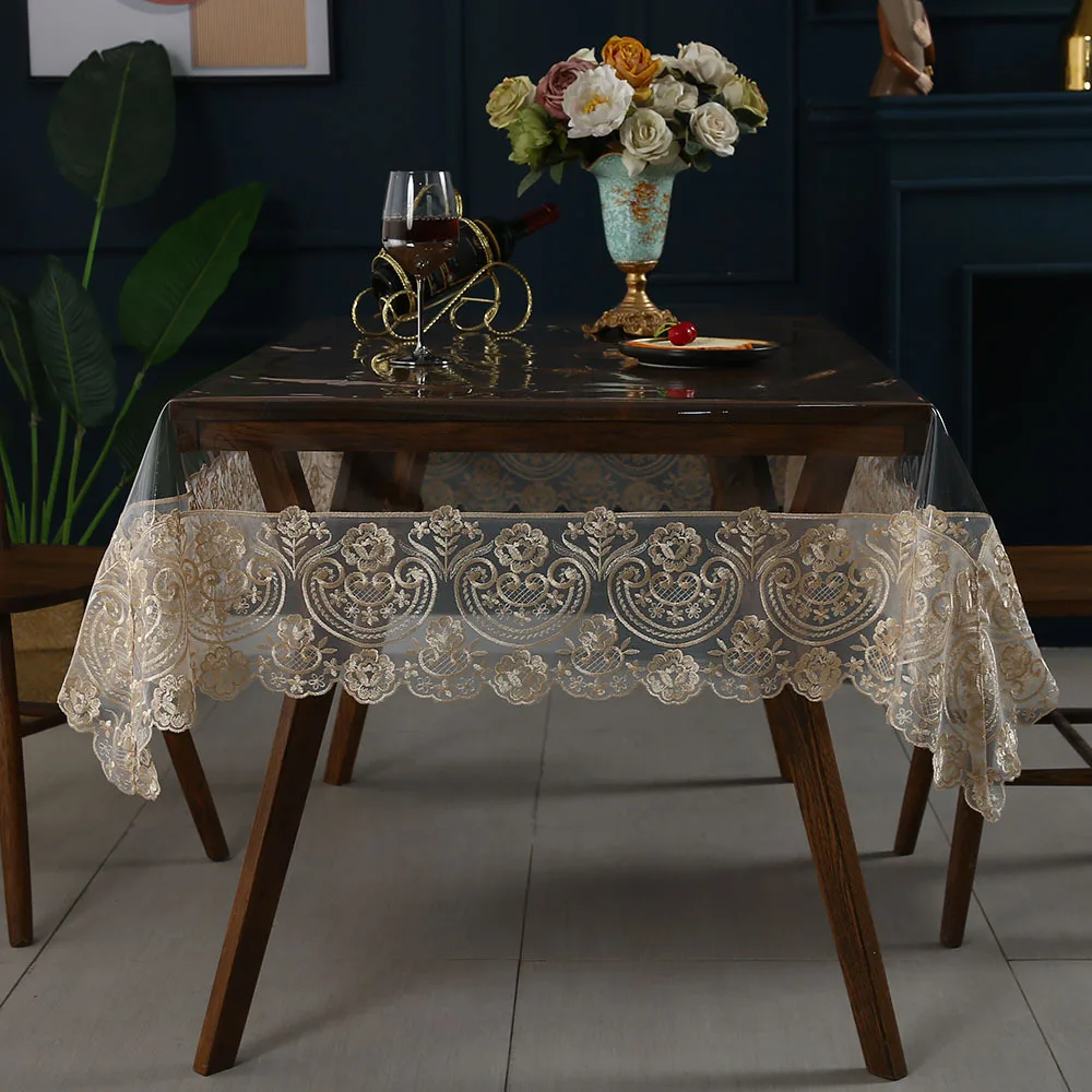 Battilo PVC מפת שולחן מלבן בד שולחן עמיד למים Oilproof שולחן עגול כיסוי עבור אוכל שולחן חיצוני המפלגה דקור