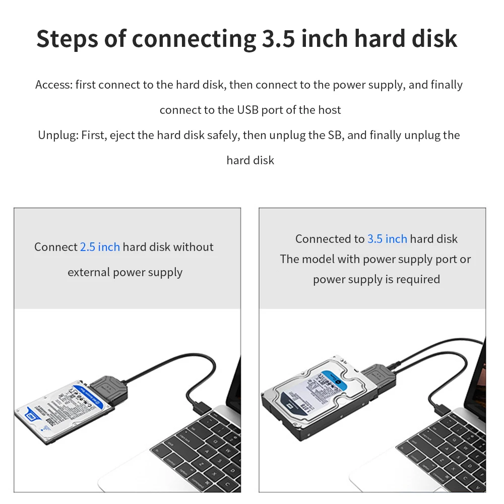 TISHRIC Sata USB , Sata to USB 3.0 C Ÿ ̺, 22  ǻ ̺, ִ 6 Gbps, 2.5 ġ  SSD HDD ϵ ̺