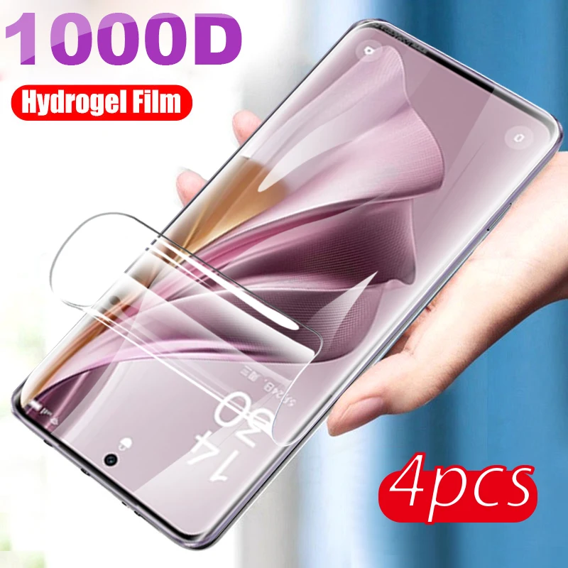 

4Pcs Hydrogel Film Screen Protector For Oppo Reno10 Pro+ Protective Soft Flim For Oppo Reno10 Pro Plus Reno 10 10Pro Reno10Pro