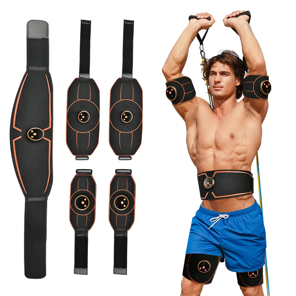 

EMS Muscle Stimulation Abs Belt Abdominal Trainer Arm Belly Leg Exercise Massager Home Gym Workout Lose Weight Equipment