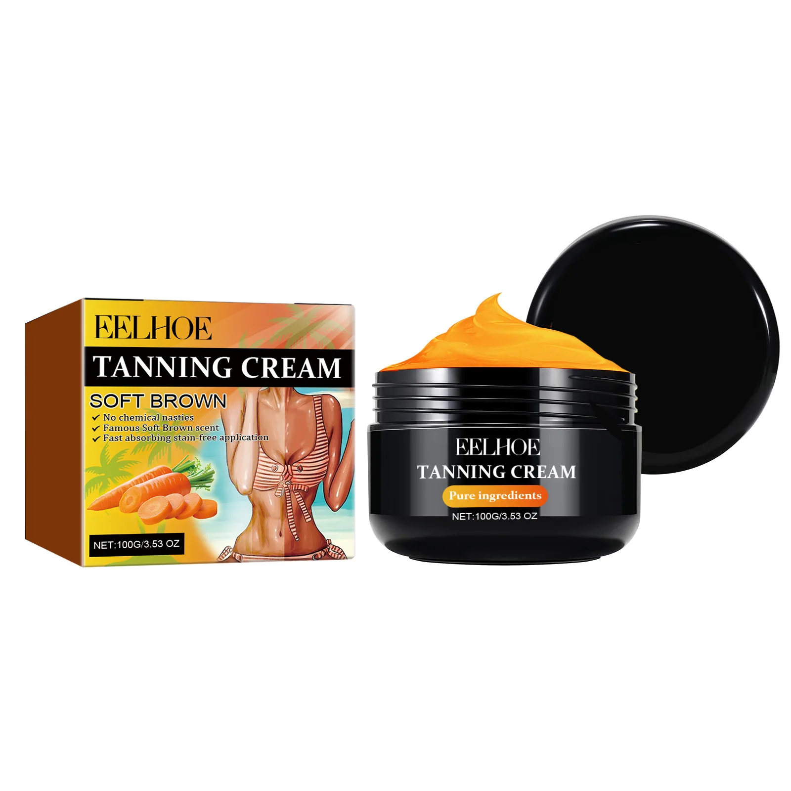 Body Bronzer Lotion Sunless Tanning Cream Sunburn Repair Beach Solarium Outdoor Facial Body Quick Self-tanning Tanner Skin Cream