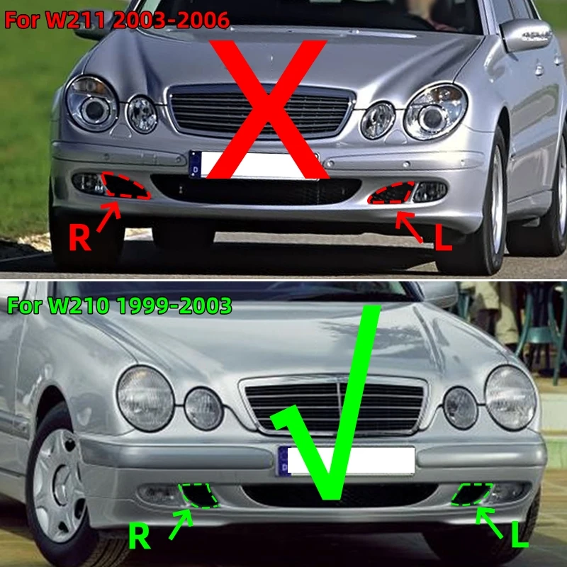 Front Bumper Cover Grille For Mercedes benz W210 E-Class E320 E430 E55 AMG 1999-2003