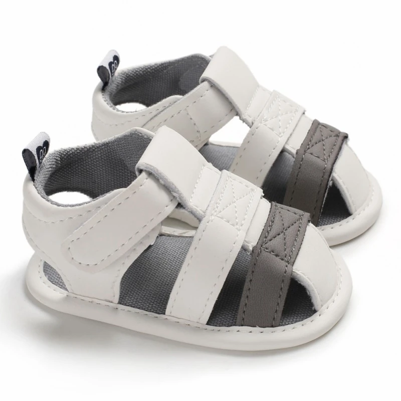 

Summer Baby Boys Breathable Anti-Slip Mixed Color Shoes Sandals Toddler Soft Soled First Walkers