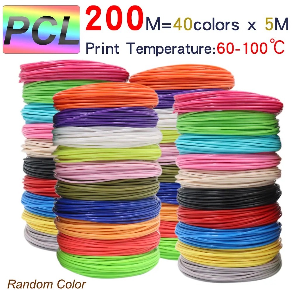 Filamento Pcl para Impressão Infantil Adequado para Baixa Temperatura sem Fumaça Insípido Cores Brilhantes 3d 1.75 mm