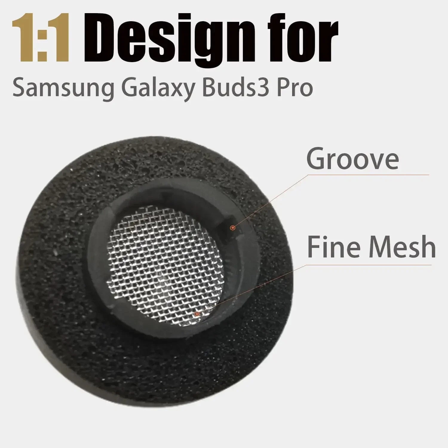 Memory Foam Earplugs for Samsung Galaxy Buds 3 Pro Replacement Eartips Sponge Ear Tips for Galaxy Buds 3Pro Soft Earbuds Tip