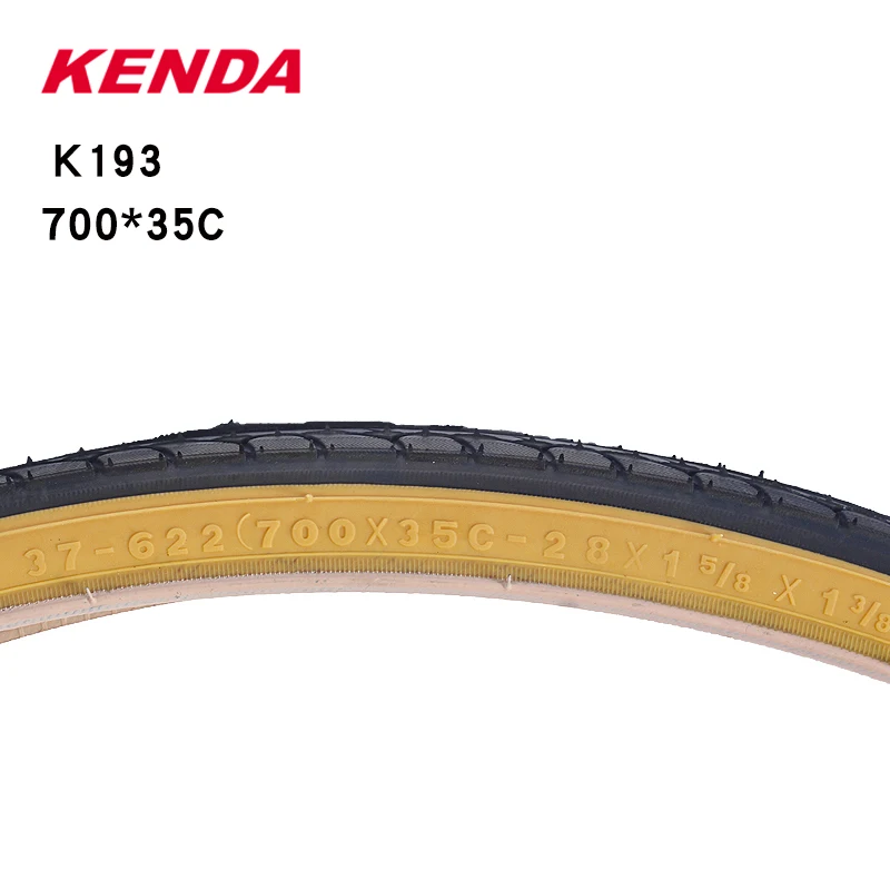 Kenda 700C Bicycle Tire 700x23C 25C 28C 32C 35C K191 K193 Ultralight Yellow Side Tyre Pneu Bicicleta Road Bike Tires