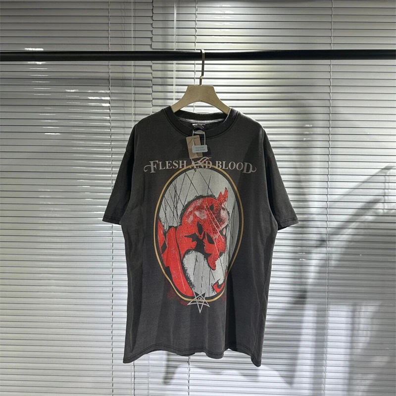 【oan】l Letter Vintage Washing Short Sleeve T-Shirt Big Daddy Vintage Wash T-shirt (short Sleeve) - Etsy