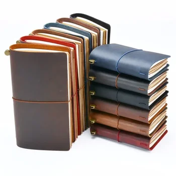 100% Cowhide Journal Sketchbook Planner Travel Notebook 1