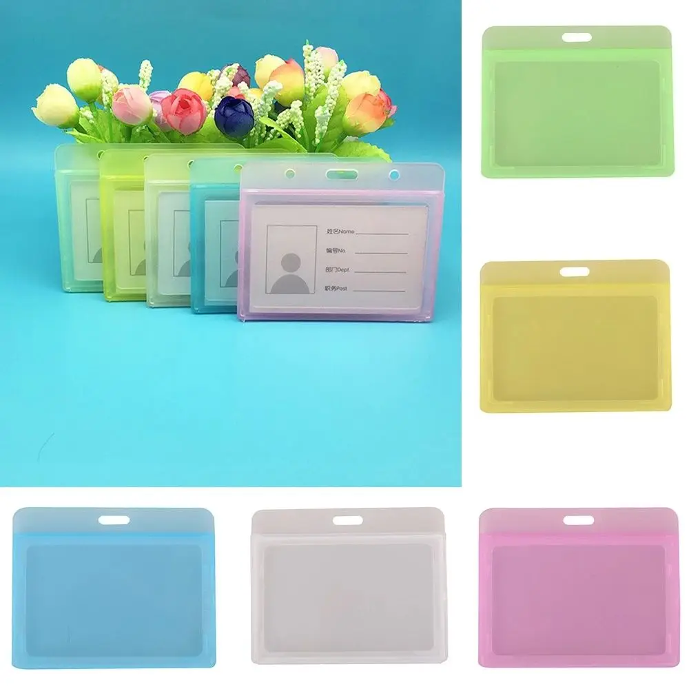 

Горизонтальный пластиковый чехол для карточки сотрудника, выдвижной держатель для ключей, идентификационный карман, держатель для банковских карт