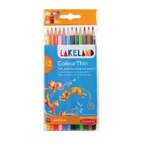 Набор цветных карандашей Derwent Lakeland Colouthing 12 цветов в блистере | Канцтовары для