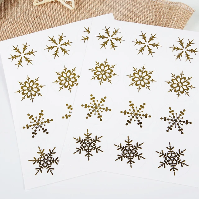 500pcs Snowflake Stickers Labels In 8 Different Designs, Perfect For  Christmas Party Supplies, Envelope Sealing, Winter Decoration, Wall  Decoration, Weddings And Birthday Parties