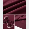 VIMLY Women Simple Sweatshirt With 3D Butterfly Embroidery 2025 Spring O-Neck Office Lady Pullover Loose New Year's Sweatshirt 6