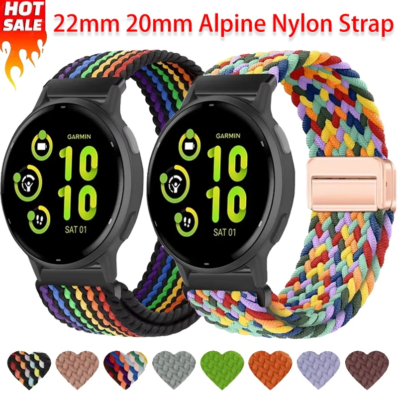 Magnetic Braided Nylon Strap with Quick-Release Adjustment