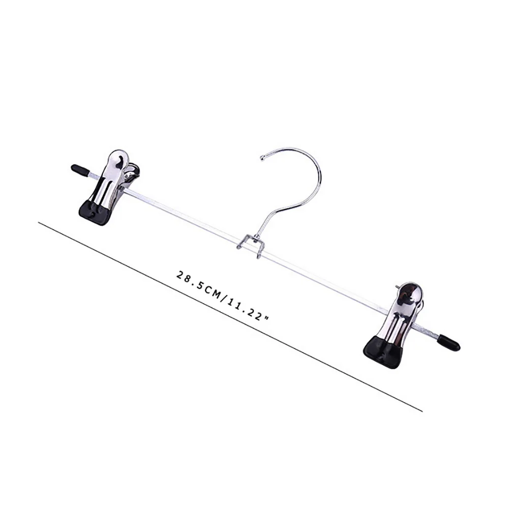 10pcs Stainless Steel Clothes Hanger Practical Drying Rack Heavy Duty Multi-function Durable Creative Exquisite with Swivel Hook 6