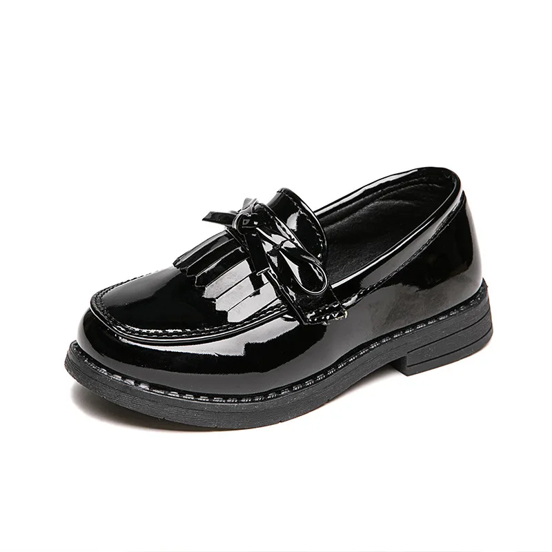 Leather Kids Shoes for Girls Evening Party