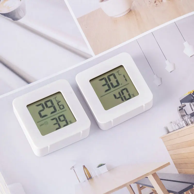 

Hot Electronic Digital Indoor Hygrometer Household Precision Thermometer Mini Model Can Stand Up And Stick To The Wall
