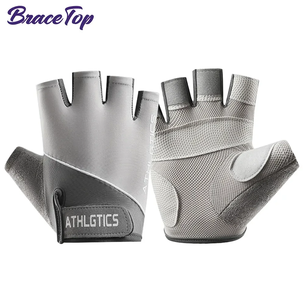 1 Pair Workout Gloves for Men and Women, Exercise Gloves for Weight Lifting, Cycling, Gym, Training, Breathable and Snug Fit