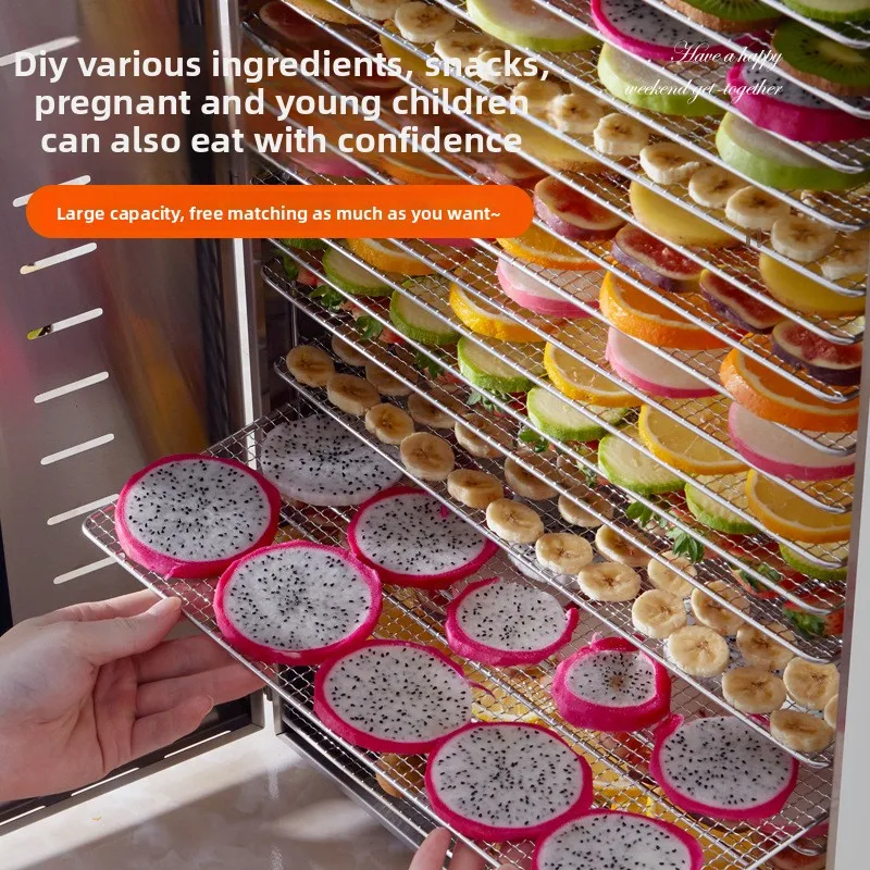 110V/220V Fruit and Vegetable Dryer Household Grain and Fruit Dehydrator Food Dehydrator Air Dryer Plug