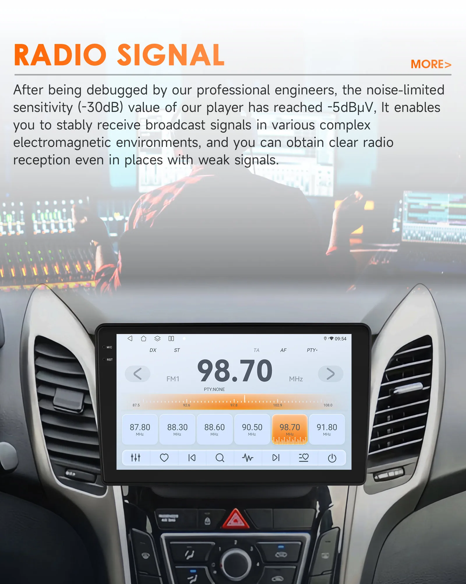 Hizpo Android 14 Autoradio für Hyundai i30 Grand Elantra Grant 2011 2012 2013 2014 2015 2016 2017 Carplay Multimedia Video GPS – Detail 21