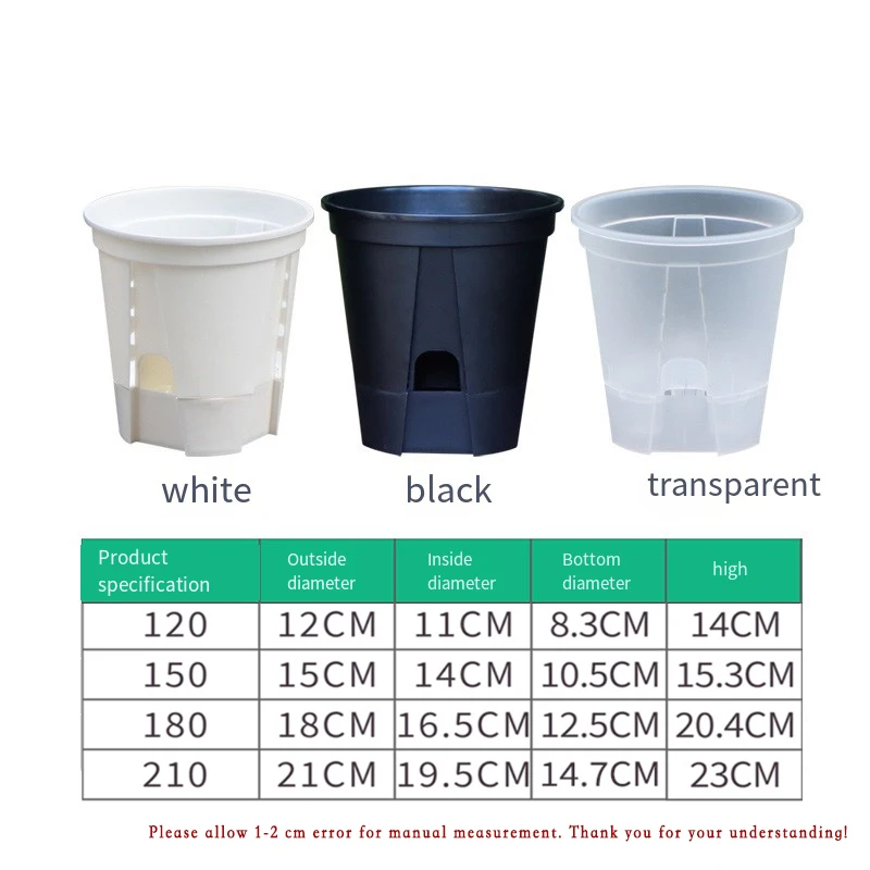 Self-Watering Pots That Open Top & Bottom — 5 Pcs