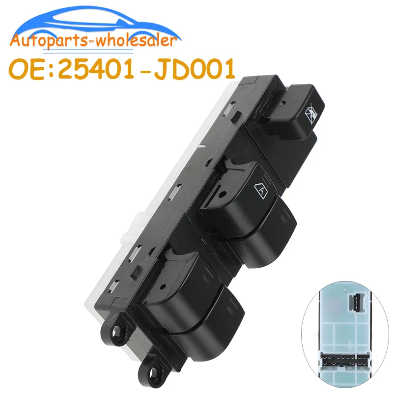 Electric Master Window Switch Nissan Qashqai J10 Navara D40