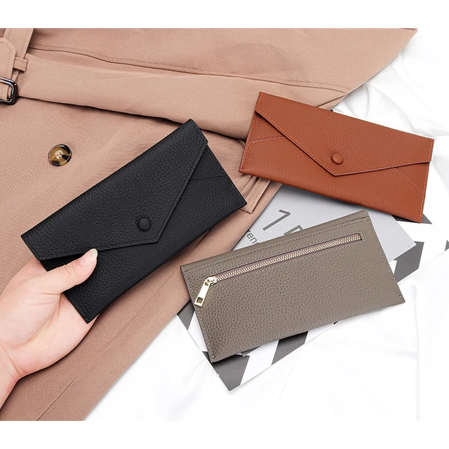 New Genuine Leather Wallet Fashion Coin Purse For Ladies Women Long Clutch  Wallets With Cell Phone Bags Card Holder - AliExpress