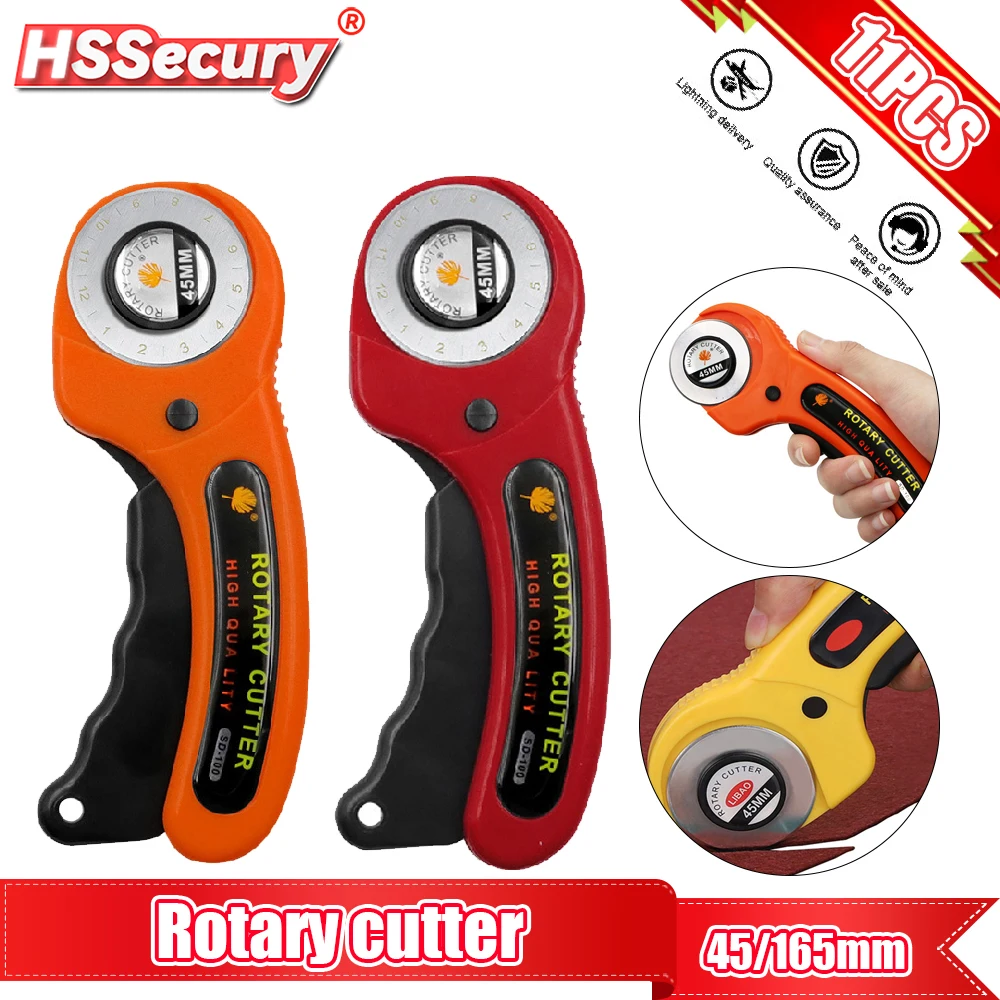 45mm Rotary Cutter Leather Cutting Tool Patchwork Sewing Quilting Fabric Cutter Circular Blade DIY For Leather Tool leather craft tools leather sewing tools