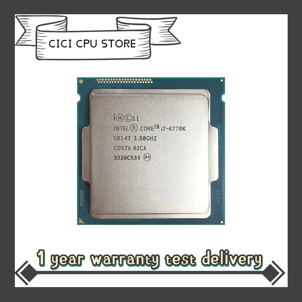 

Intel Core i7-4770K i7 4770K i7 4770 K 3.5 GHz Quad-Core Quad-Thread CPU Processor 84W LGA 1150